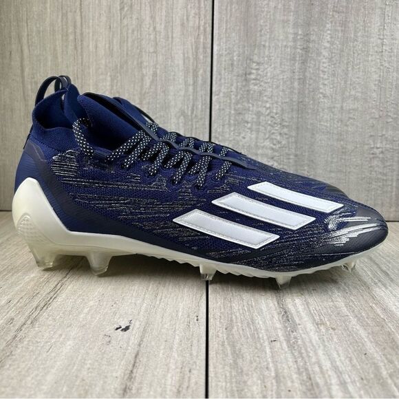 Adidas Adizero PrimeKnit Navy Football Cleats Athletic Sneaker Mens Size 12.5